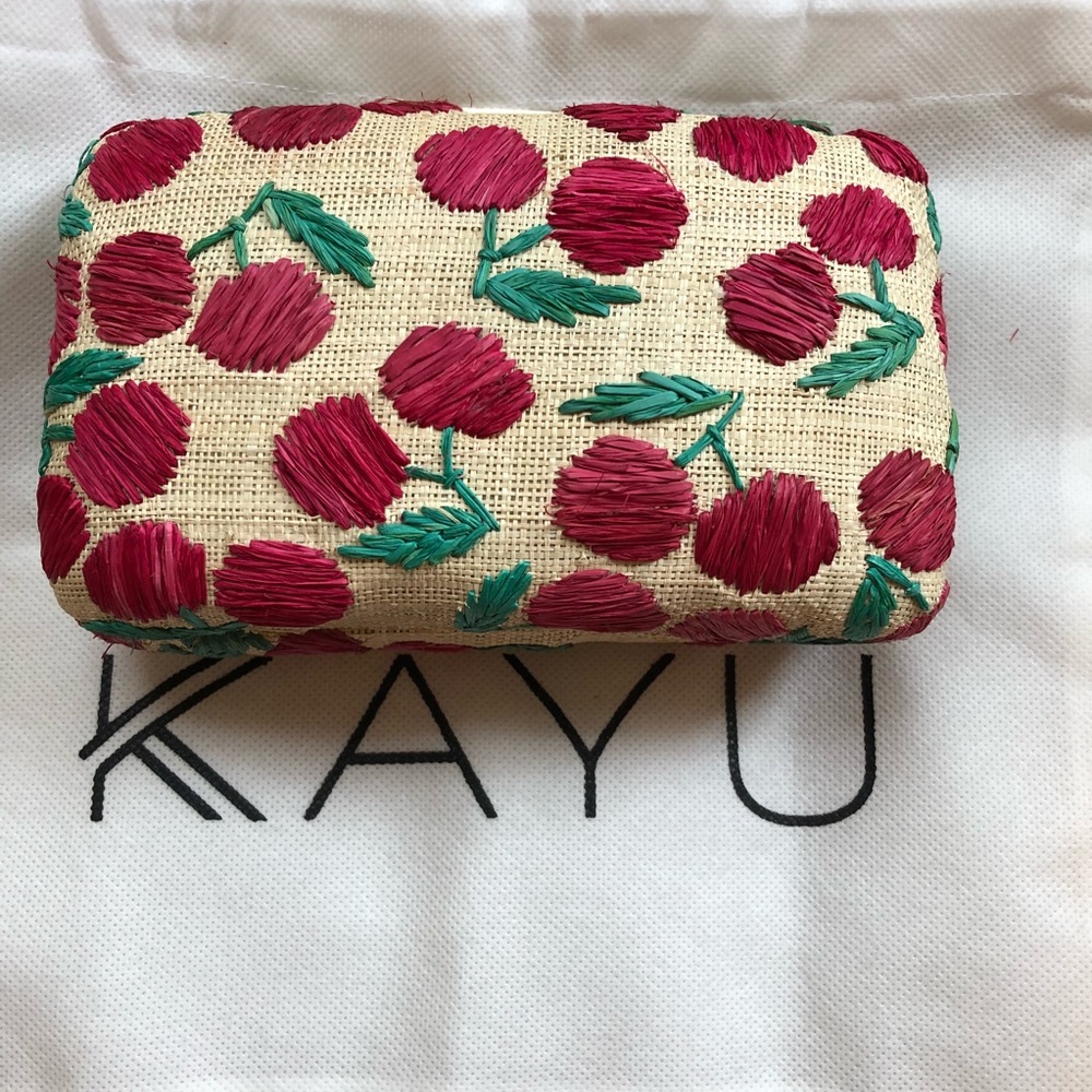 Kayu Juliette cherry cross body/clutch, new!